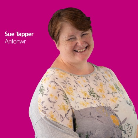 Sue Tapper, Anfonwr - astudiaeth achos